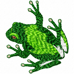 Frogs Embroidery Design 5